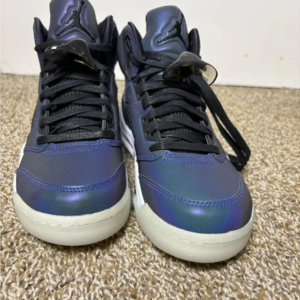 Jordan Men's Blue and Black Trainers